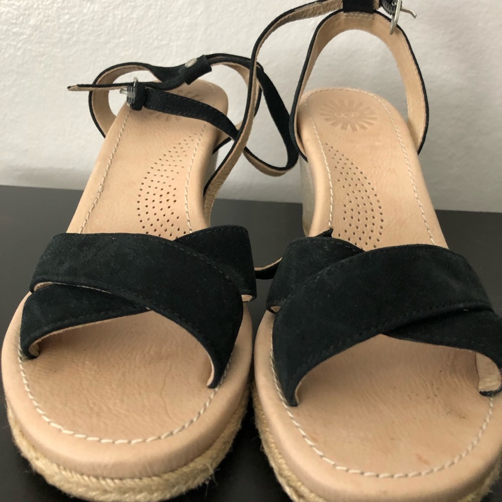 UGG Ankle strap wedge sandals